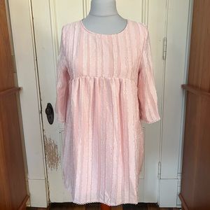 Baby doll dress or tunic! Never worn, no tags. Blush pink color. Runs small